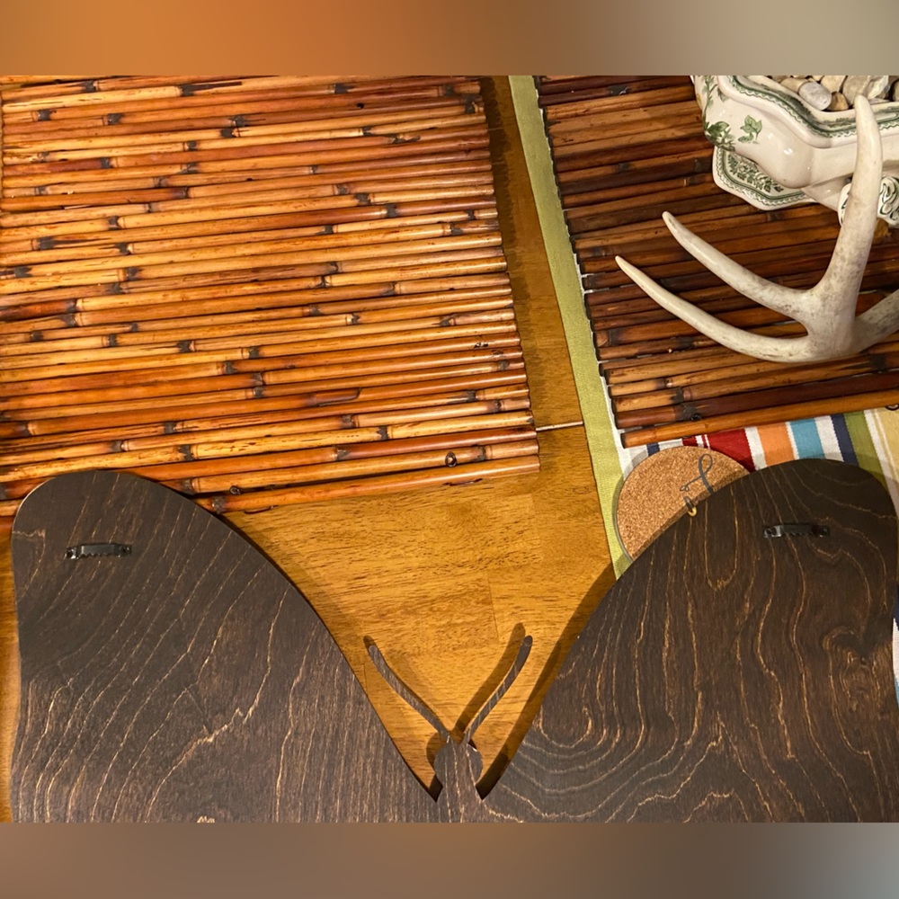 Handcrafted by Me ✨ Wood Burnt Color Stained Butterfly 🦋 - Picture 2 of 2